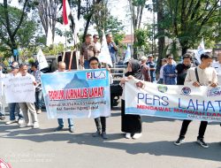 Usir Wartawan Pers Lahat Bersaru (PLB) Geruduk Gedung DPRD