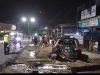 Mobil Pajero Mengalami Laka Tunggal Menabrak Tiang Terjadi Didepan RS Baiturrahim.