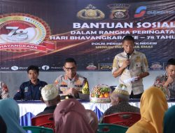 Hari Bhayangkara Ke – 78 tahun 2024 Polres Lahat Bagikan Sembako