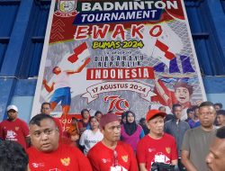 Sambut HUT RI ke-79, IKBM Boven Digoel Gelar Turnamen Badminton